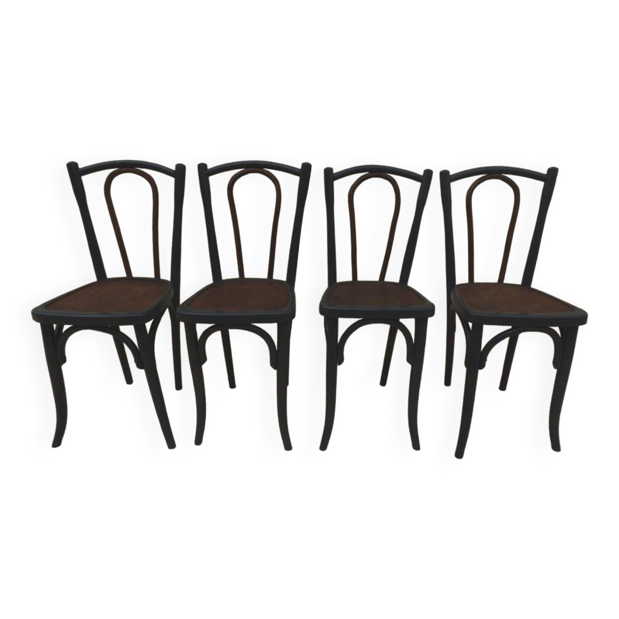 4 old Luterma bistro chairs with patterned seats – Completely refurbished