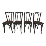 4 old Luterma bistro chairs with patterned seats – Completely refurbished