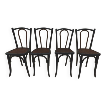 4 old Luterma bistro chairs with patterned seats – Completely refurbished