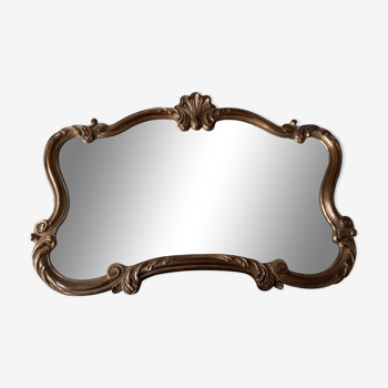 Louis XV 19th-style shell mirror 60x89cm