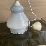 Vintage white lamp with slight light gray gradient