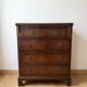 Single drawer chest of drawers mahogany neo-Georgian style