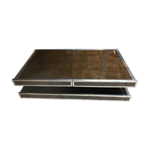 Table basse double plateau