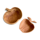 Wooden cups apples