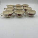 Set of 9 Boch Frères cups 1963