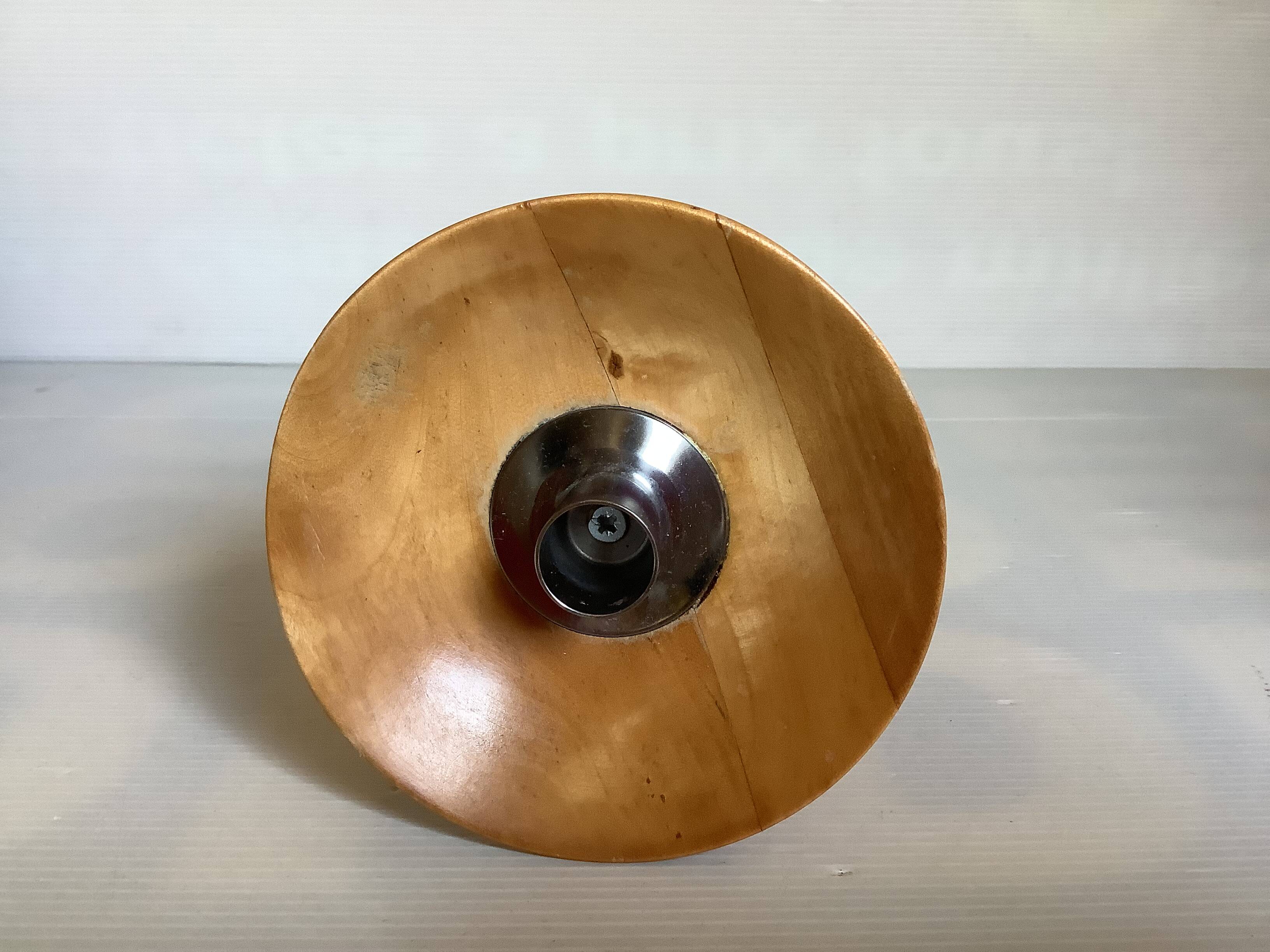 Scandinavian style wooden candle holder