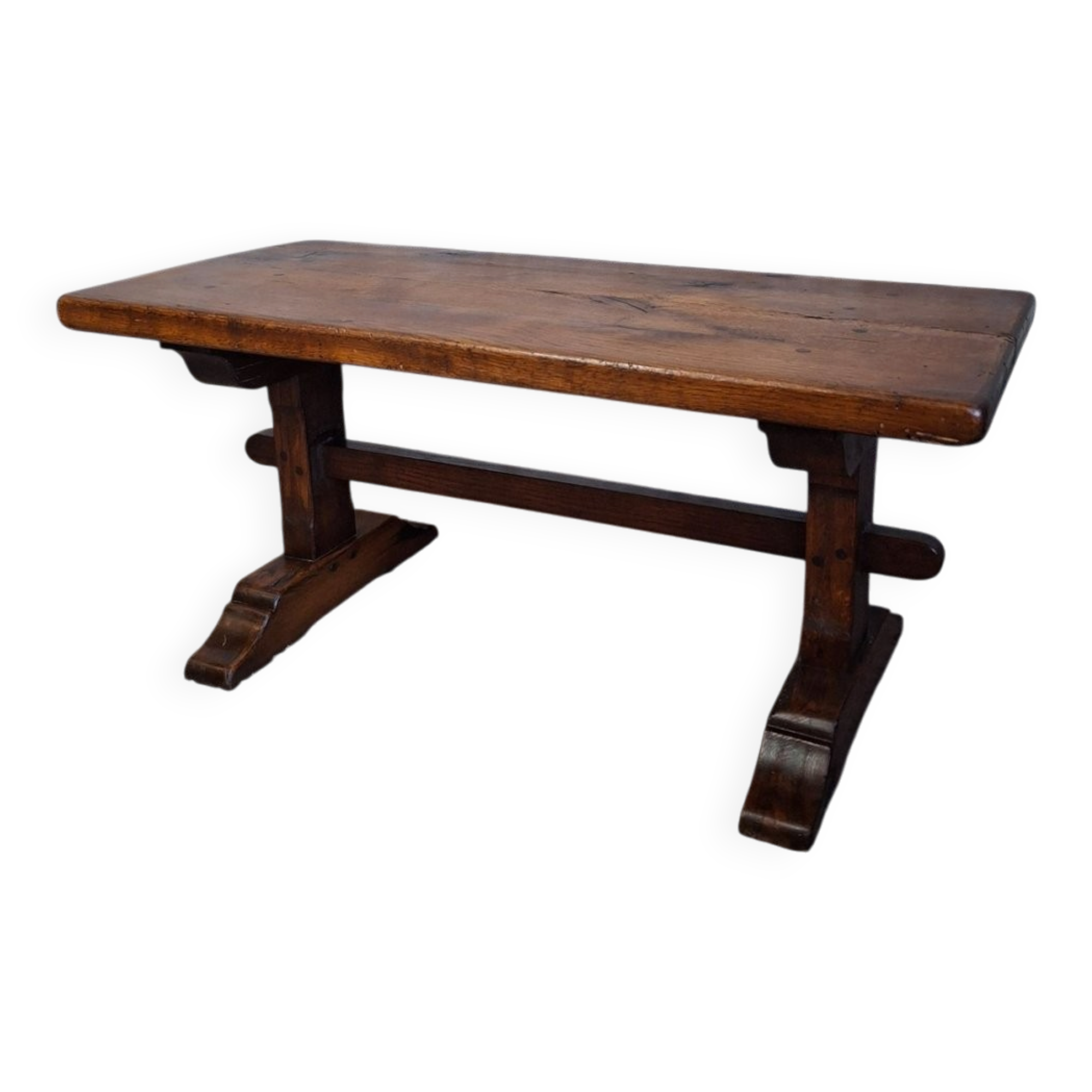 Oak coffee table in monastery style