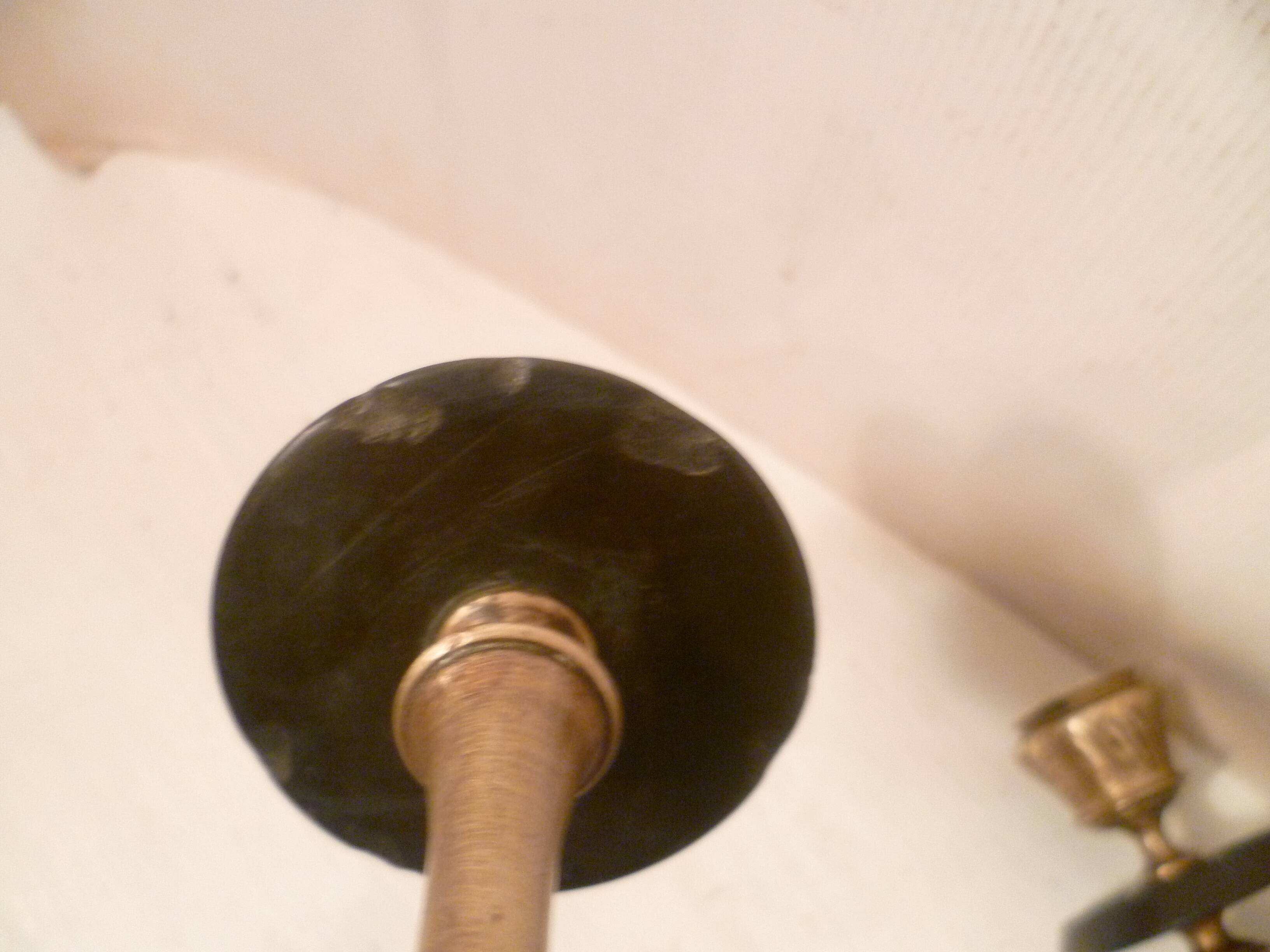 Pair of lion paw candlesticks 19th century napoleon iii in bronze & stone