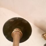 Pair of lion paw candlesticks 19th century napoleon iii in bronze & stone