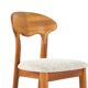 Lot de 6 chaises design danoises Juul Kristensen en teck