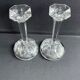 Pair of crystal candle holders - Cristallerie Nachtmann