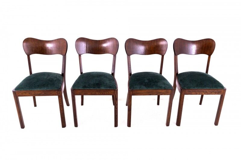 Art Deco table set, Poland, 1930s. After renovation.