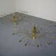 Large Italian brass chandelier, 1960s