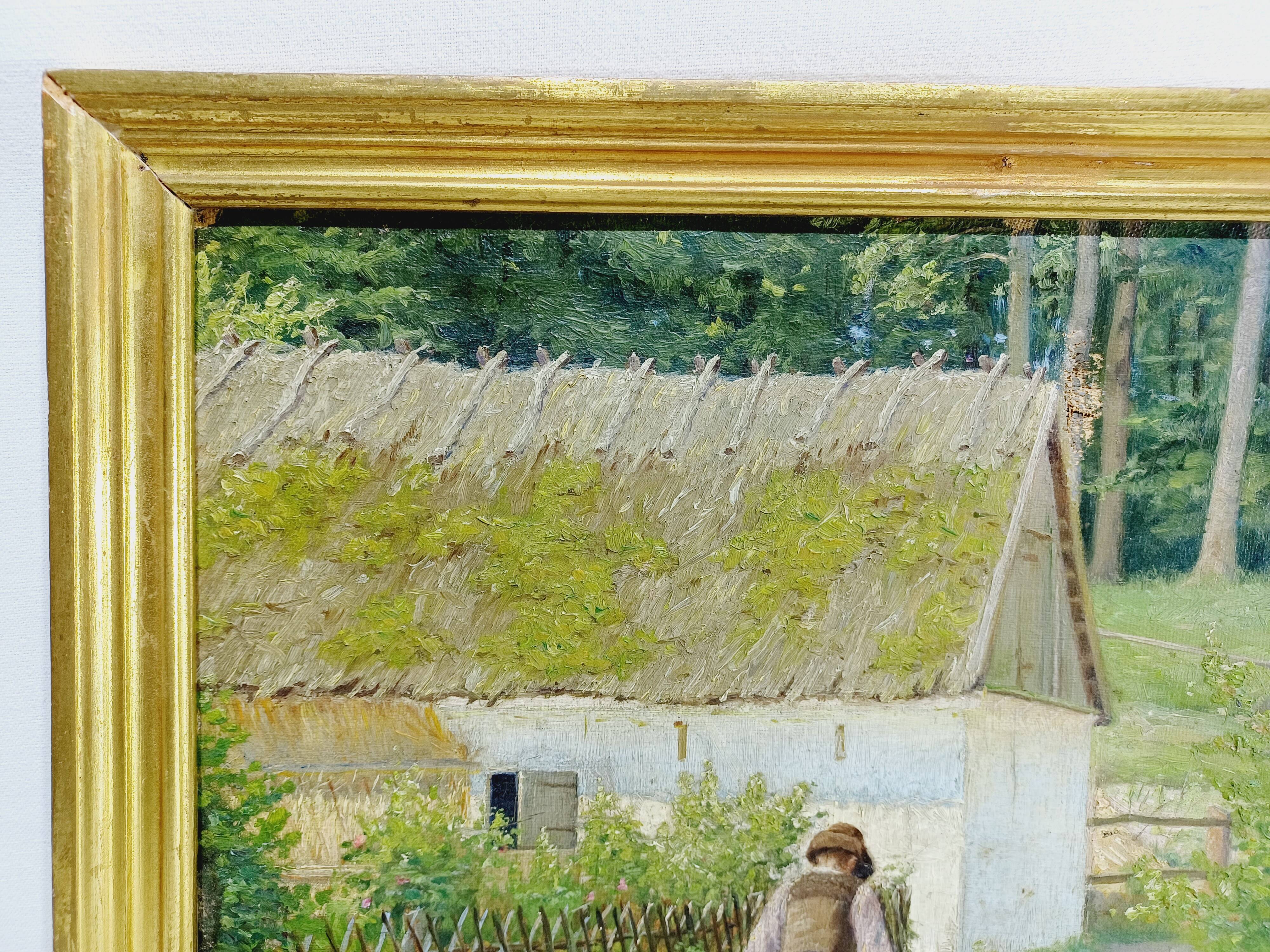 H. Viss – Oil on canvas “Country landscape”