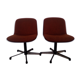 Paire de fauteuils Charles Pollock