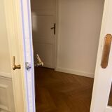 Double glass door Haussmannian apartment