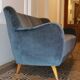 Sofa sofa 3 seats 50/60s Danish sculptural
