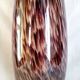 Murano glass bottle vase, brown and beige rain patterns, h - 41 cm.