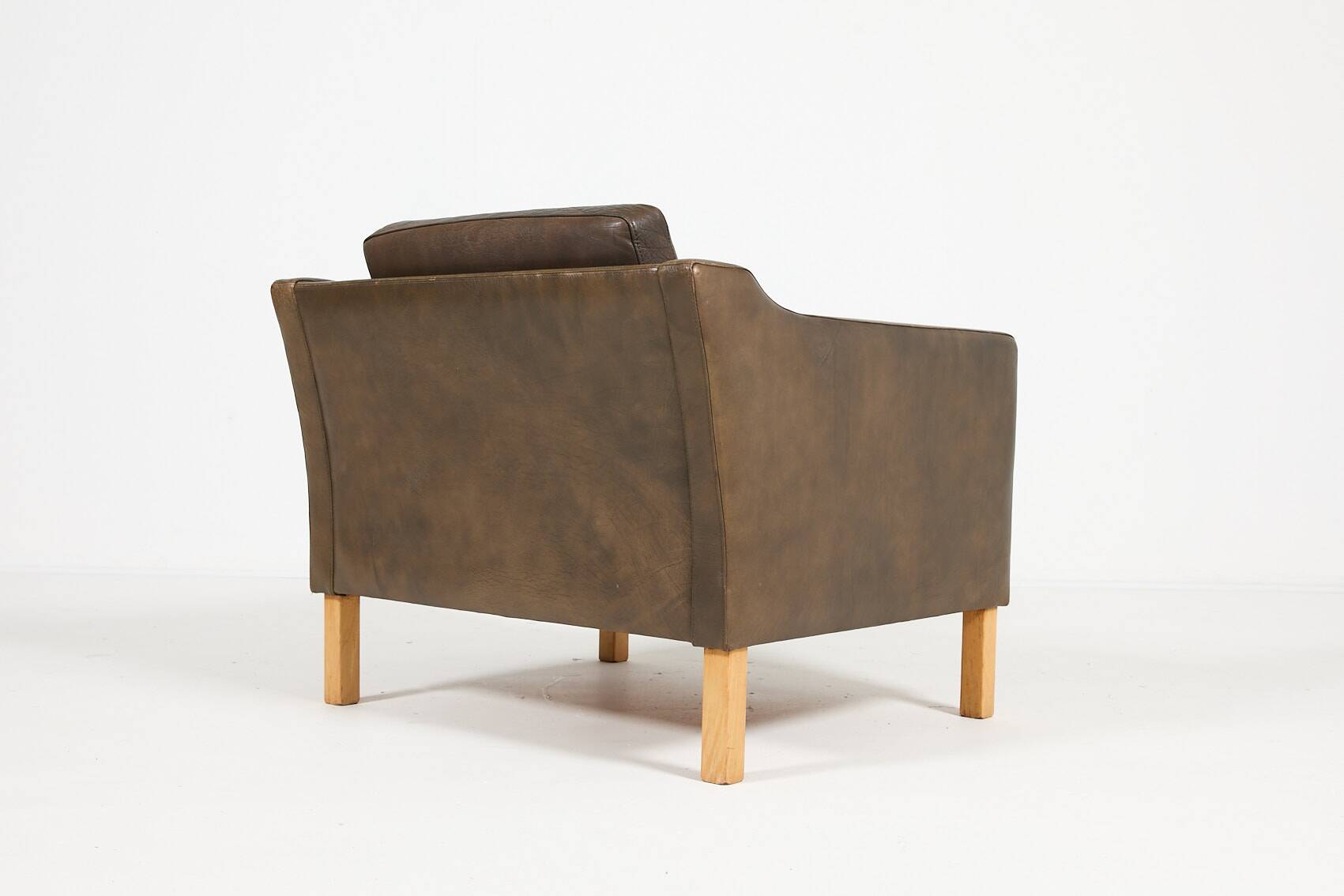 Vintage Danish design leather armchair from Vemb, 1980’s