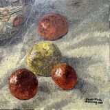 Painting 60's "The Silver Jug" signed Guénégueau