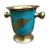 Cloisonné and enamelled champagne bucket with grapes