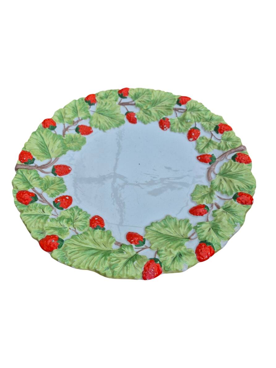 strawberry dish + slotted spoon