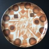 Plat en faience art deco ditmar urbach