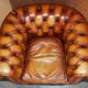 Chesterfield suite three-piece leather set