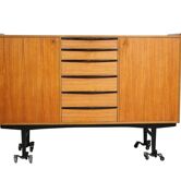 Buffet mini enfilade scandinave en teck, Danemark années 1960
