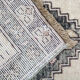 Turkish rug, handmade cream wool 54x116cm