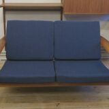 Arne Vodder for France and Sohn FD 164 2-seater teak sofa, Denmark 1960s