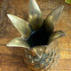Pineapple vase in solid brass
