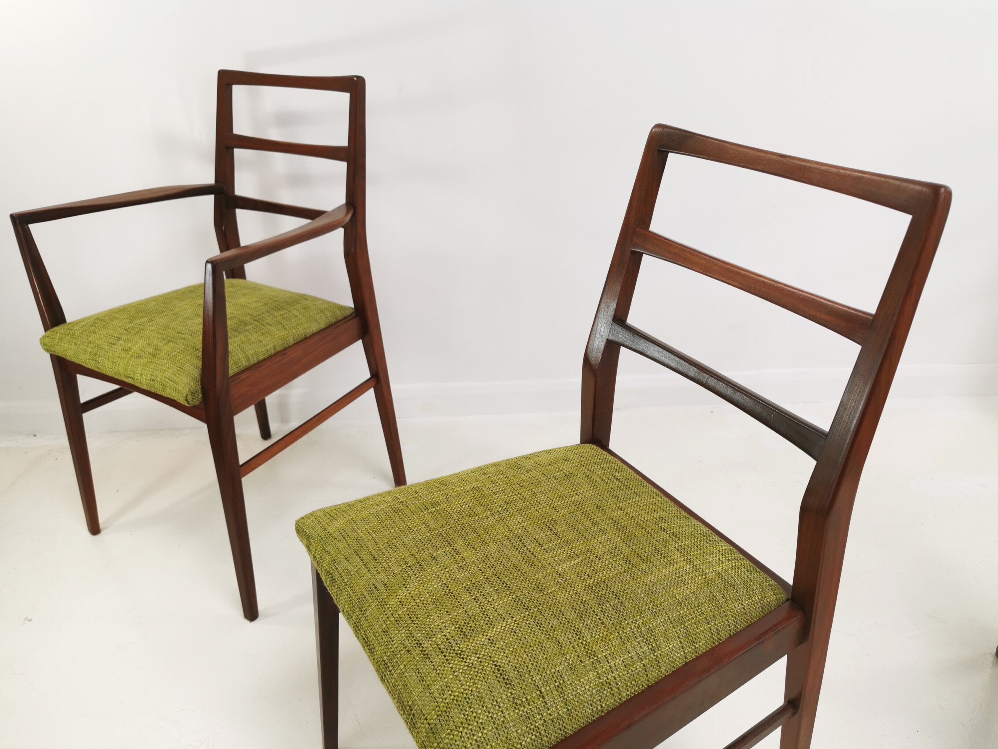 Afromosia Teak Dining Chairs By Richard Hornby For Fyne Ladye Mid Century 60s