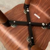 Paire de chaises Design Wood en noyer