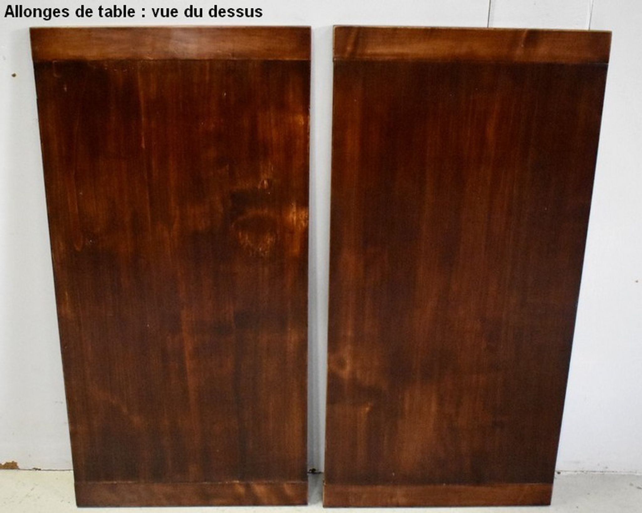 Table rectangulaire en acajou massif et plaqué 1930/1940