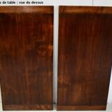 Rectangular table in solid mahogany and plated 1930/1940