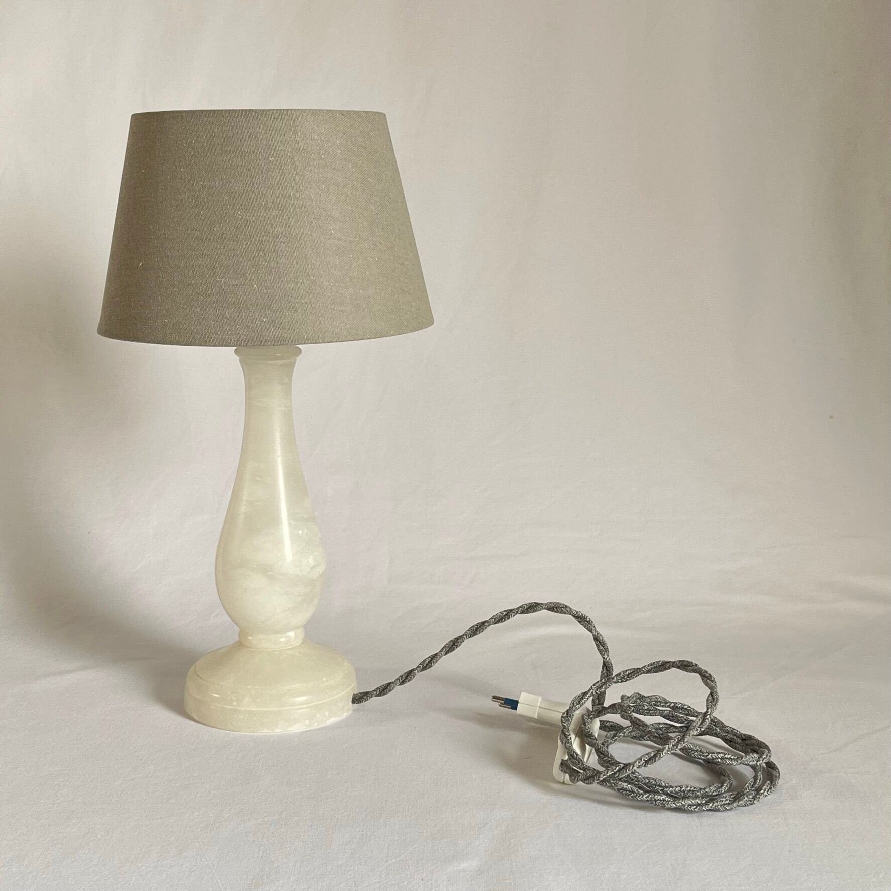 Alabaster bedside lamp
