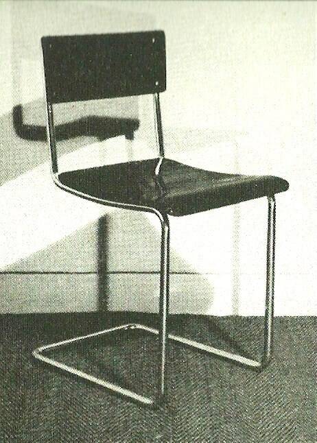 1930s d3 Bauhaus chair by Paul Schuitema after Mart Stam. Marked with d3!