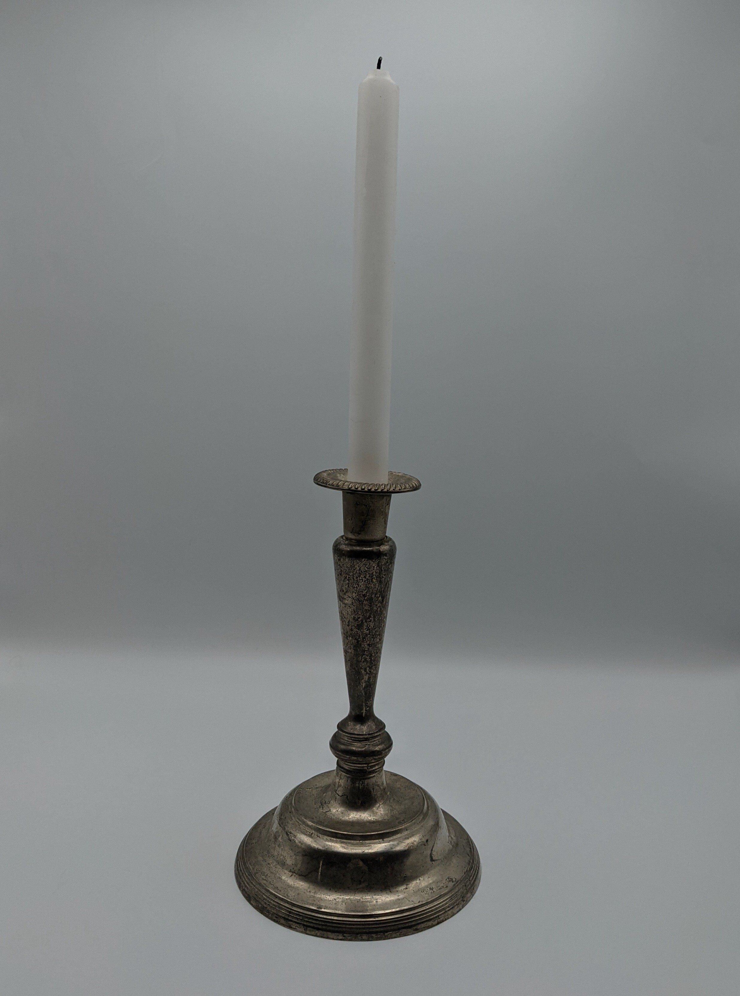 Silver metal chandelier