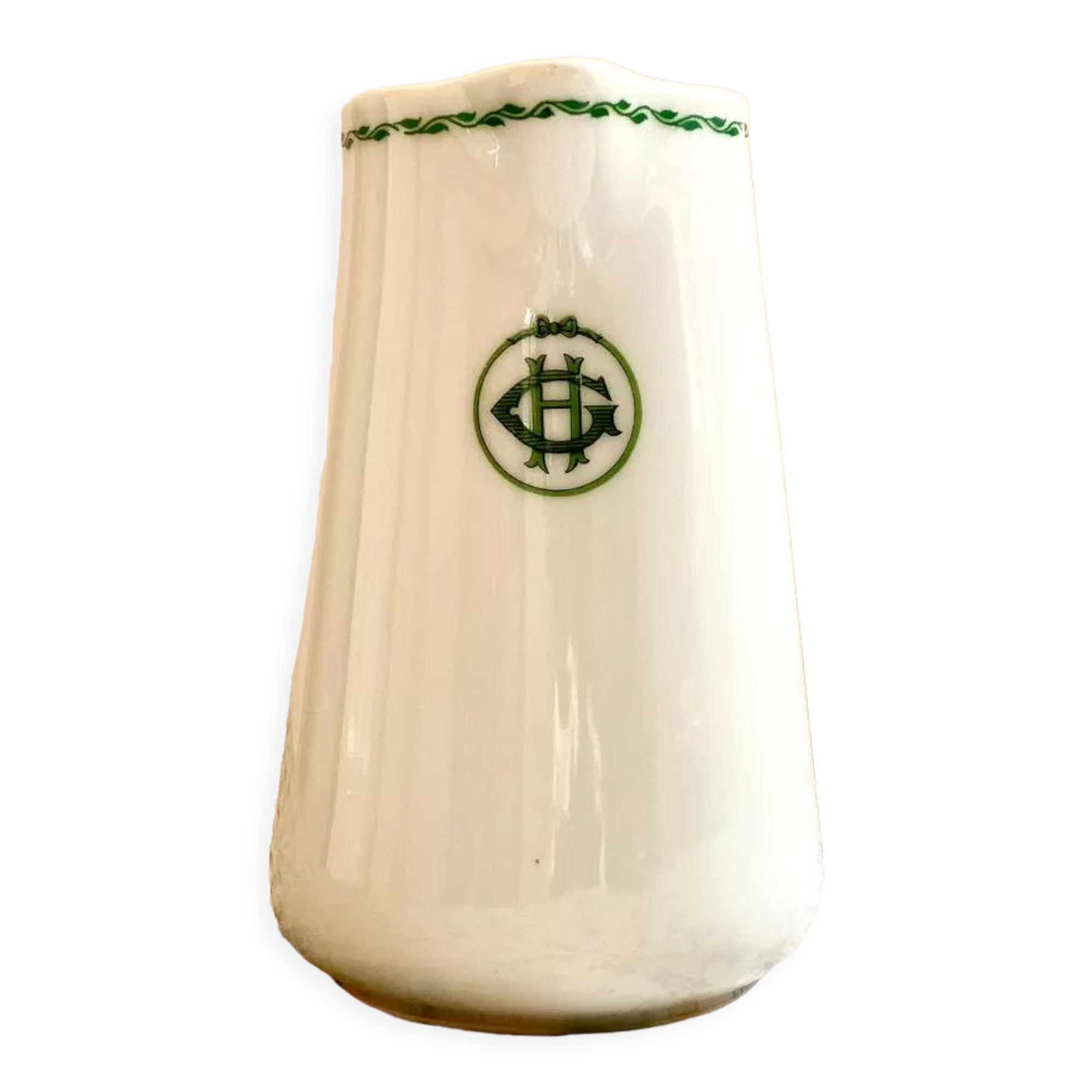 Milk pot with monogram - Limoges stamped Théodore Haviland
