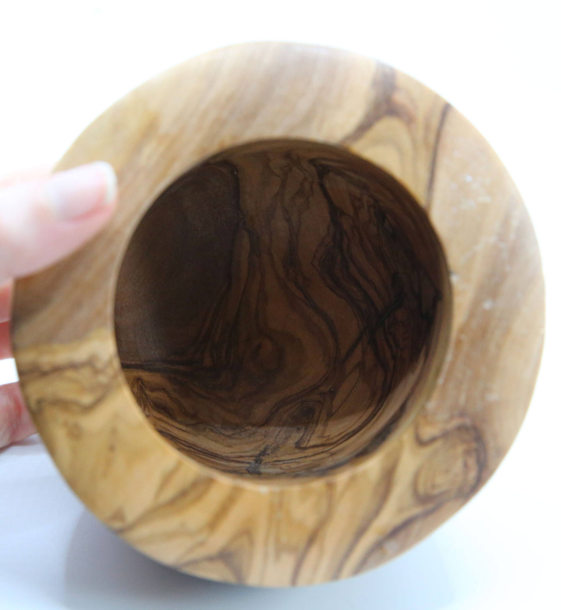Mortier provençal et son pilon artisanaux en bois d'olivier