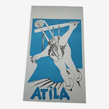 Affiche exposition Atila 1981