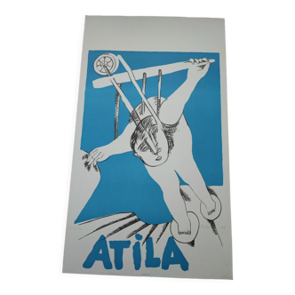 Affiche exposition Atila 1981