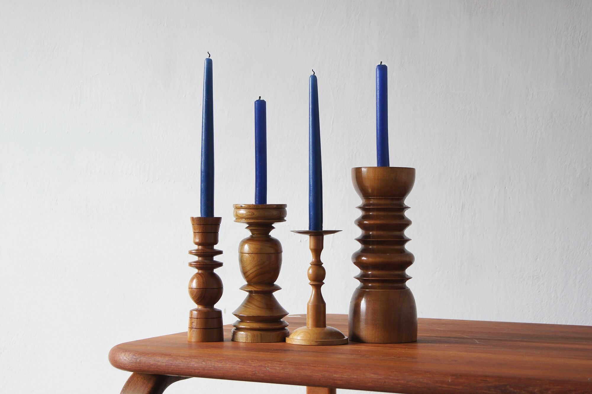 Bougeoirs scandinaves en bois