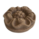 Pink sandstone paperweight in the shape of a rosette