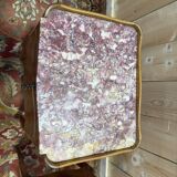 Pair of Louis XV style bedside tables in marquetry.