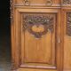 Buffet with mirror in solid walnut. Late 19th century, beautiful piece.