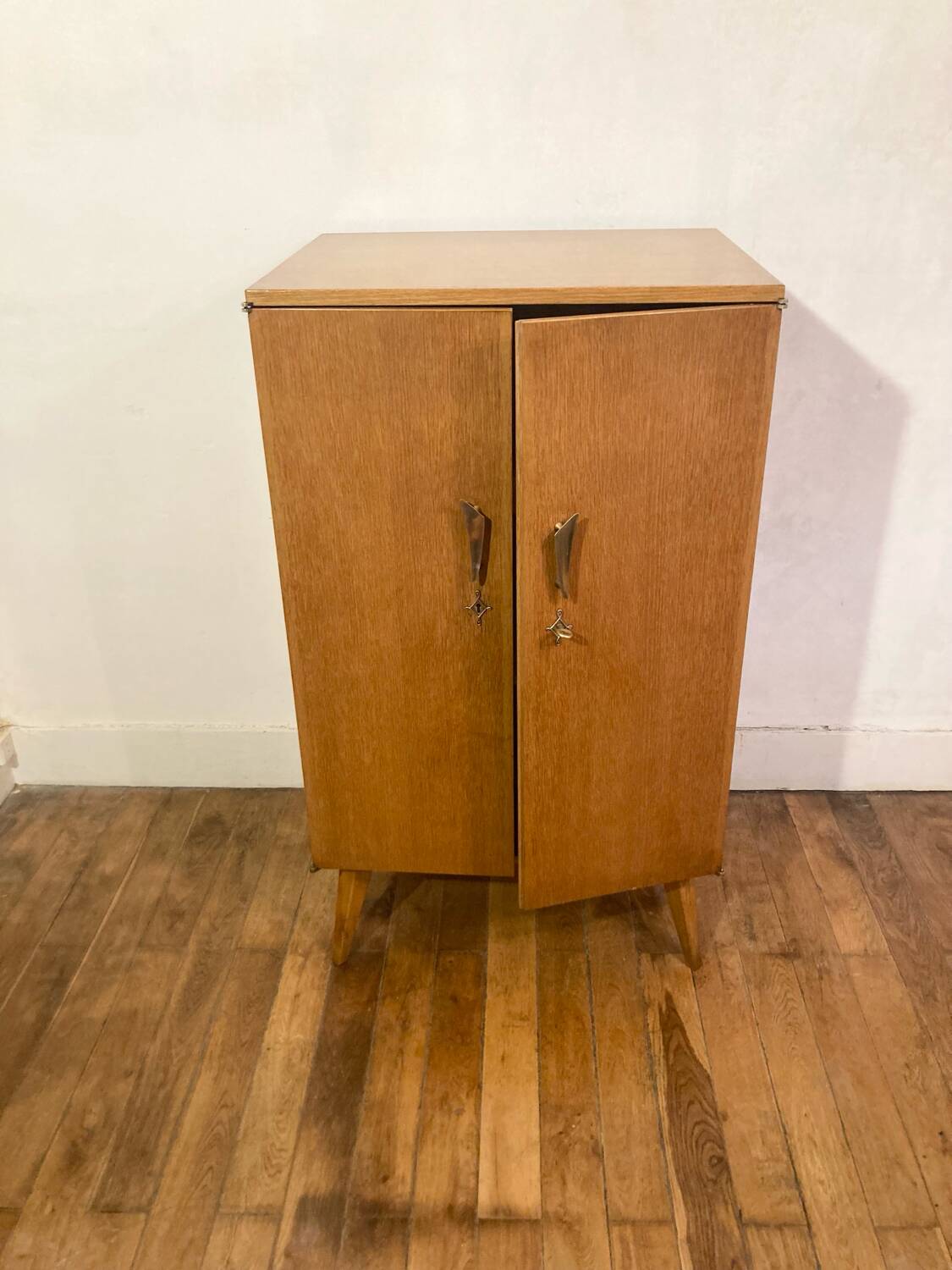 Vintage wardrobe with compass feet