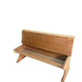 Solid oak bench