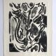 Nicole quétin, the grass lights up its lights, c. 1990. etching signed in pencil
